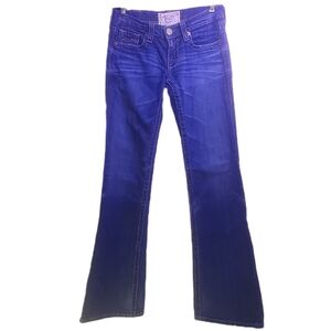 BIG STAR "Vintage  "Liv" Low Rise Boot Cut Jeans Med Wash Size 26R 90"